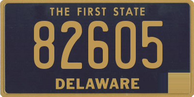 DE license plate 82605