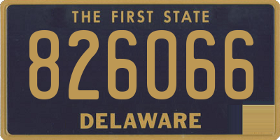 DE license plate 826066
