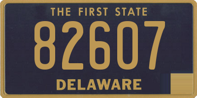 DE license plate 82607