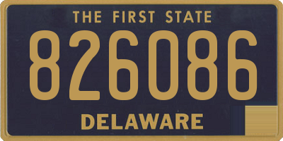 DE license plate 826086