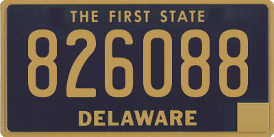 DE license plate 826088