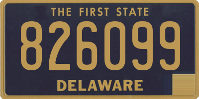 DE license plate 826099