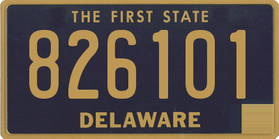 DE license plate 826101