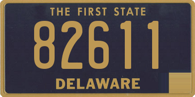 DE license plate 82611