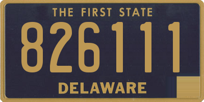 DE license plate 826111