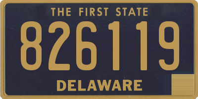 DE license plate 826119