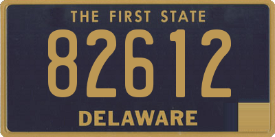 DE license plate 82612