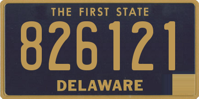 DE license plate 826121