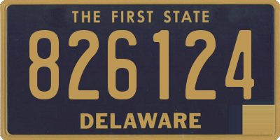 DE license plate 826124