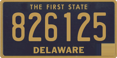 DE license plate 826125