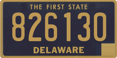 DE license plate 826130