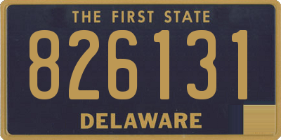 DE license plate 826131