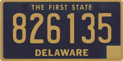 DE license plate 826135