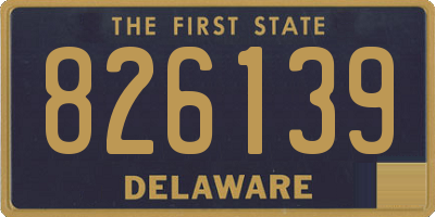 DE license plate 826139