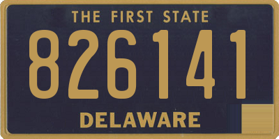 DE license plate 826141