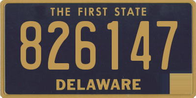DE license plate 826147