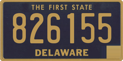 DE license plate 826155