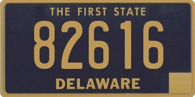 DE license plate 82616