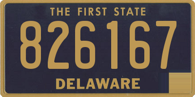DE license plate 826167