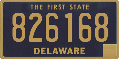 DE license plate 826168