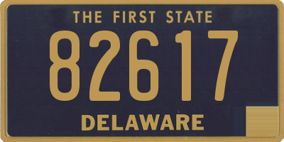 DE license plate 82617