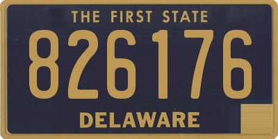DE license plate 826176