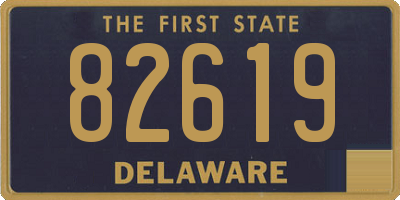 DE license plate 82619