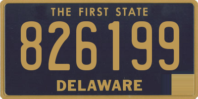 DE license plate 826199