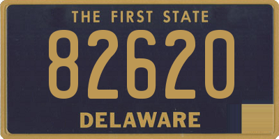 DE license plate 82620