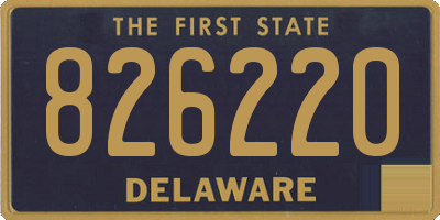 DE license plate 826220
