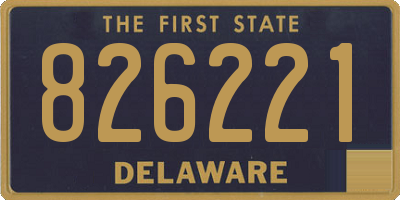 DE license plate 826221