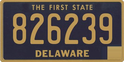 DE license plate 826239
