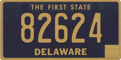 DE license plate 82624