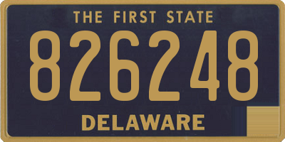 DE license plate 826248