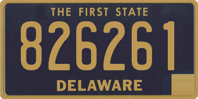 DE license plate 826261
