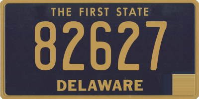 DE license plate 82627