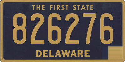 DE license plate 826276