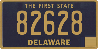 DE license plate 82628