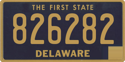 DE license plate 826282