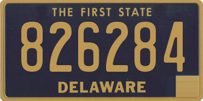 DE license plate 826284