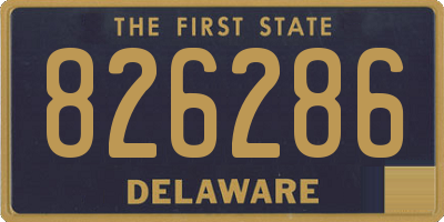 DE license plate 826286