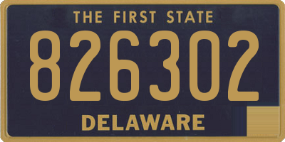 DE license plate 826302