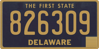 DE license plate 826309
