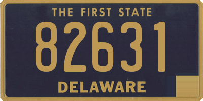 DE license plate 82631