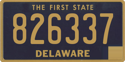 DE license plate 826337