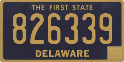 DE license plate 826339