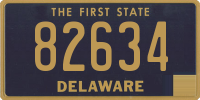 DE license plate 82634