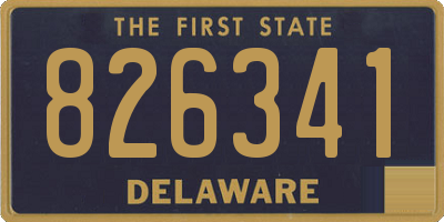 DE license plate 826341
