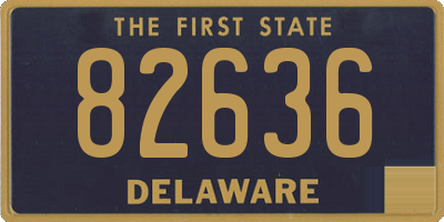 DE license plate 82636