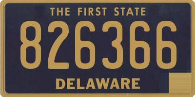 DE license plate 826366